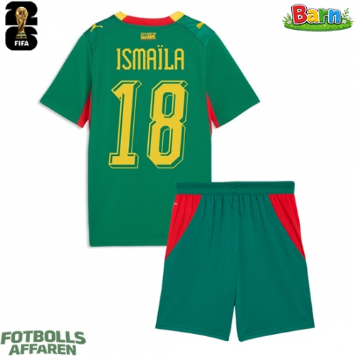 Senegal Ismaila Sarr #18 Bortaställ Barn VM 2026 Kortärmad (+ Korta byxor)